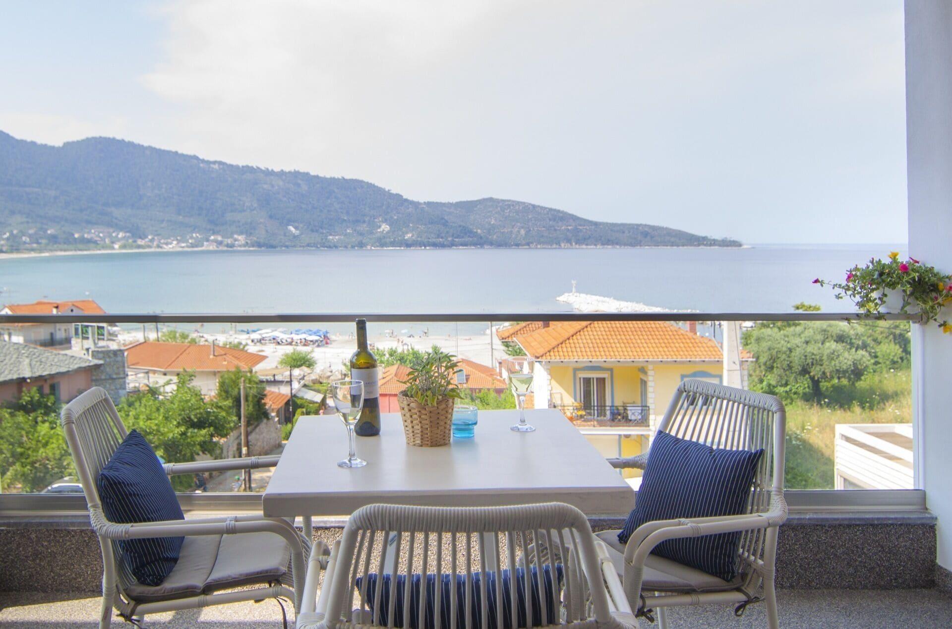 Ntinas Villa With Sea View Skala Potamia  Esterno foto